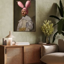 Plakat Pink Bunny - format 40x50 cm