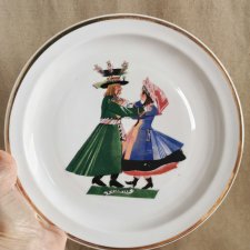 Talerz dekoracyjny Kujawiak, porcelana Wawel