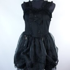 Living Dead Souls Lolita goth punk sukienka mini / M