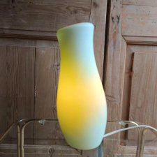 Limonkowa lampka IKEA Minolit lata 90te vintage