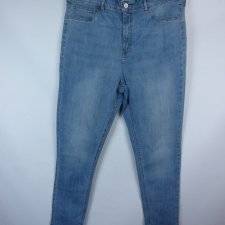 F&F spodnie jeans wysoki stan zwężane nogawki 20 / 48