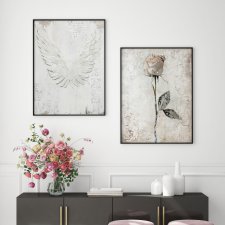 ZESTAW PLAKATÓW 2cz 30x40 cm Róża i skrzydła  (set187)
